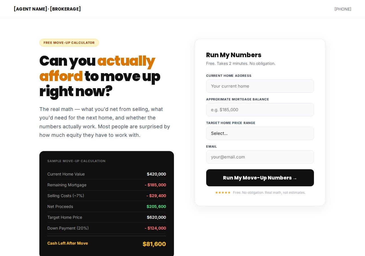Move-Up Calculator